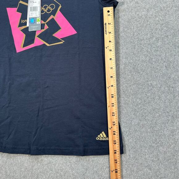 London 2012 Olympics Adidas T-Shirt Women's Medium Navy Pink New - Picture 7 of 9